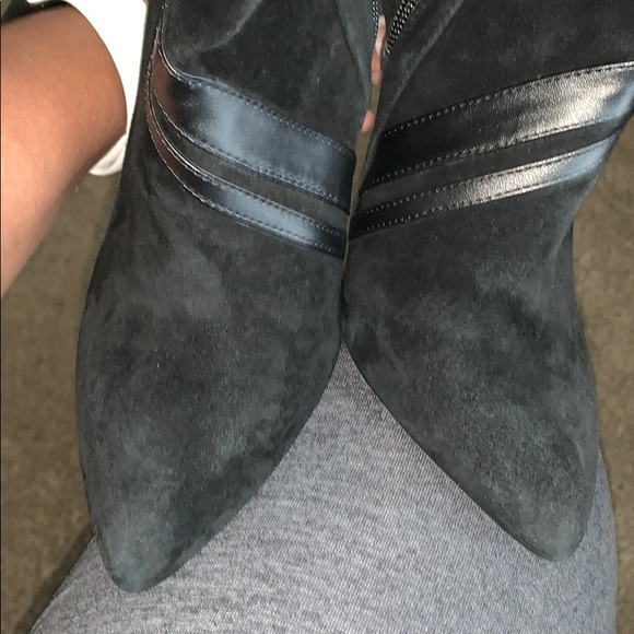 🔥🔥Brand New Leather/Suede Black Boots-Size 8 - Picture 7 of 9